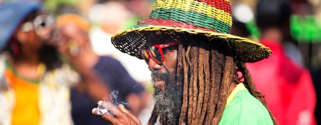 Jamaica cannabis fumador