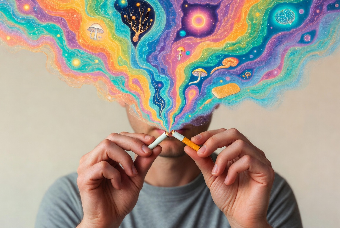 Nuevo Estudio Muestra Que Terapia Con Psicodélicos Es Más Eficaz Que Los Parches De Nicótica Para Dejar De Fumar